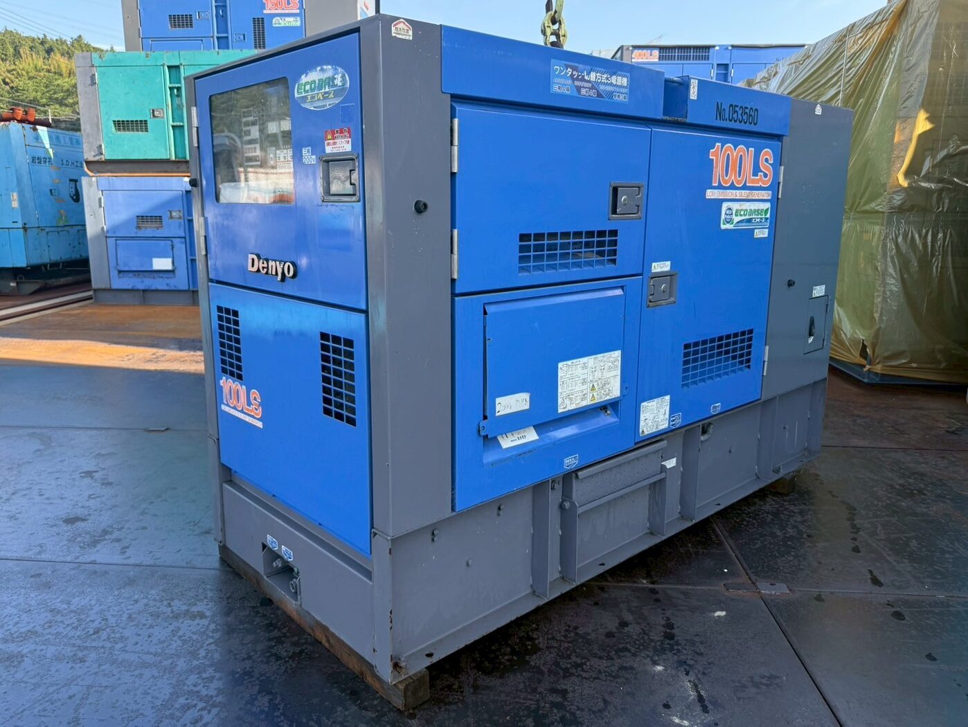 中古発電機 DCA-100LSIE #166-1